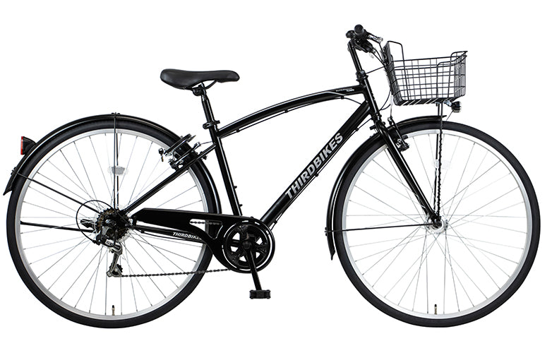 ＼アウトレット／［THIRDBIKES］ スーパーソニックタウン サードバイクス ［27インチ｜外装6段変速｜LEDオートライト｜Vブレーキ｜カギ付き｜BAA認証｜150cmから｜クロスバイク］