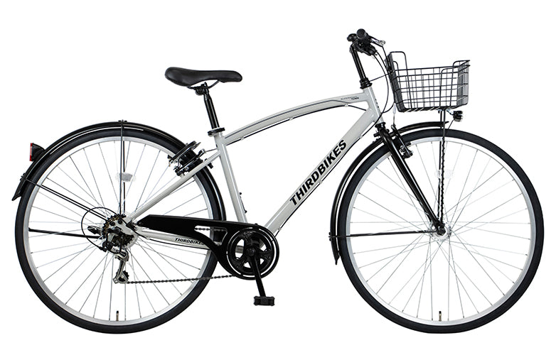 ＼アウトレット／［THIRDBIKES］ スーパーソニックタウン サードバイクス ［27インチ｜外装6段変速｜LEDオートライト｜Vブレーキ｜カギ付き｜BAA認証｜150cmから｜クロスバイク］