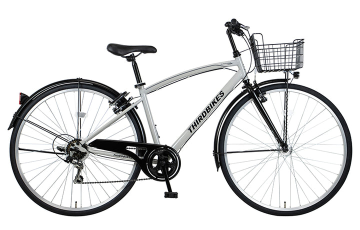 ＼アウトレット／［THIRDBIKES］ スーパーソニックタウン サードバイクス ［27インチ｜外装6段変速｜LEDオートライト｜Vブレーキ｜カギ付き｜BAA認証｜150cmから｜クロスバイク］
