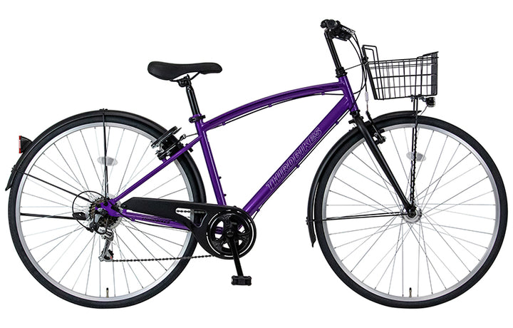 ＼アウトレット／［THIRDBIKES］ スーパーソニックタウン サードバイクス ［27インチ｜外装6段変速｜LEDオートライト｜Vブレーキ｜カギ付き｜BAA認証｜150cmから｜クロスバイク］